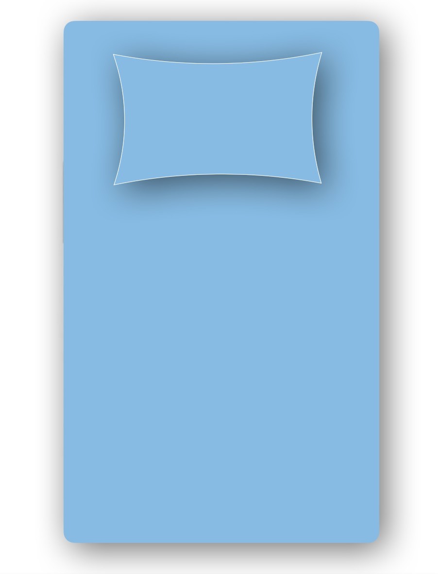 4 Pc. Jersey Knit Cot Sheet Set-Carolina Blue